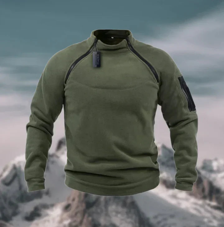 Men's warm fleece jumper, windproof