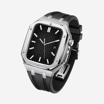 Silicone Strap and Metal Case Upgrade Kit for Apple Watch