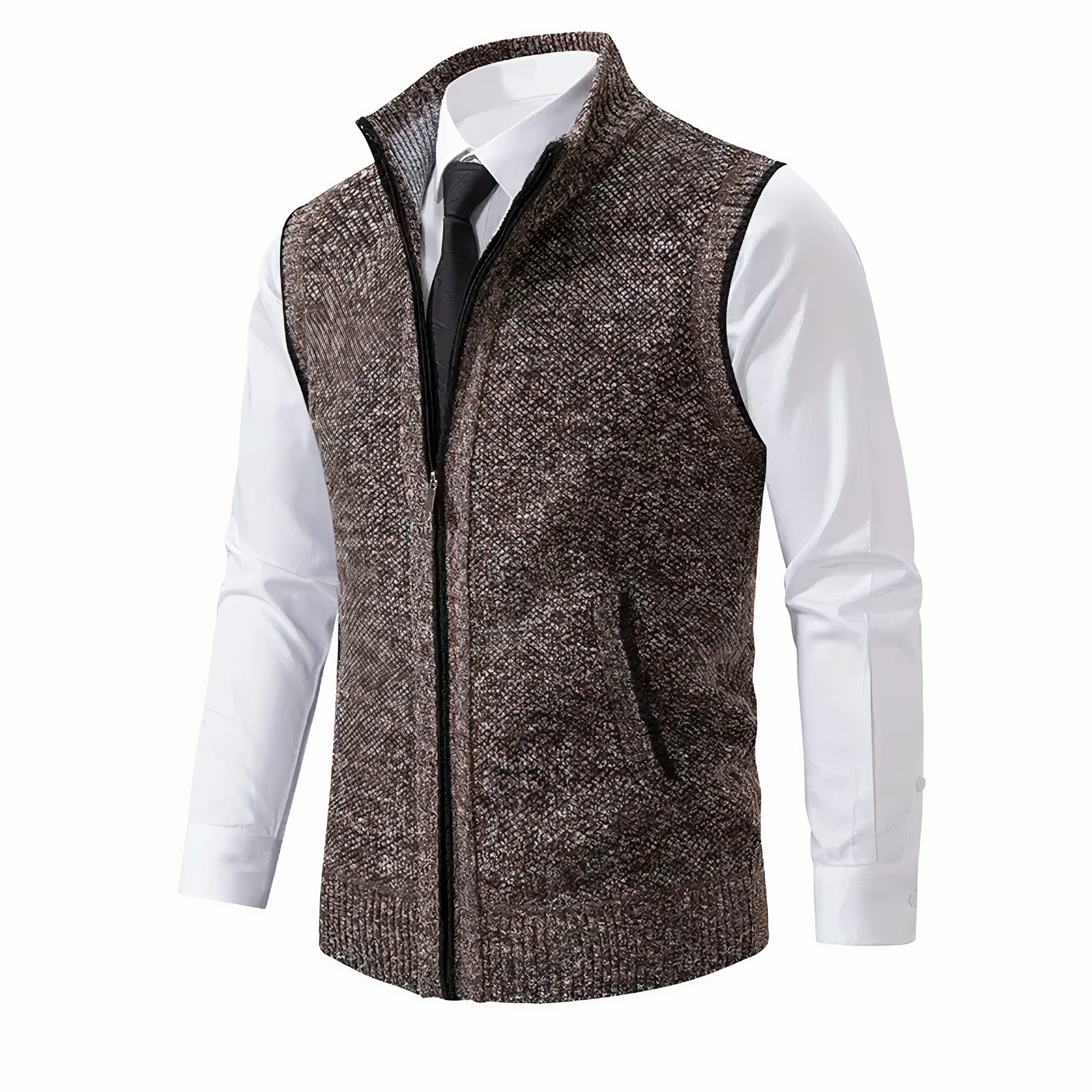 Men's Water Resistant Zipper Vest - BritishElegance