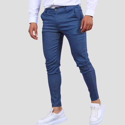 Men’s Slim-Fit Ankle-Length Trousers