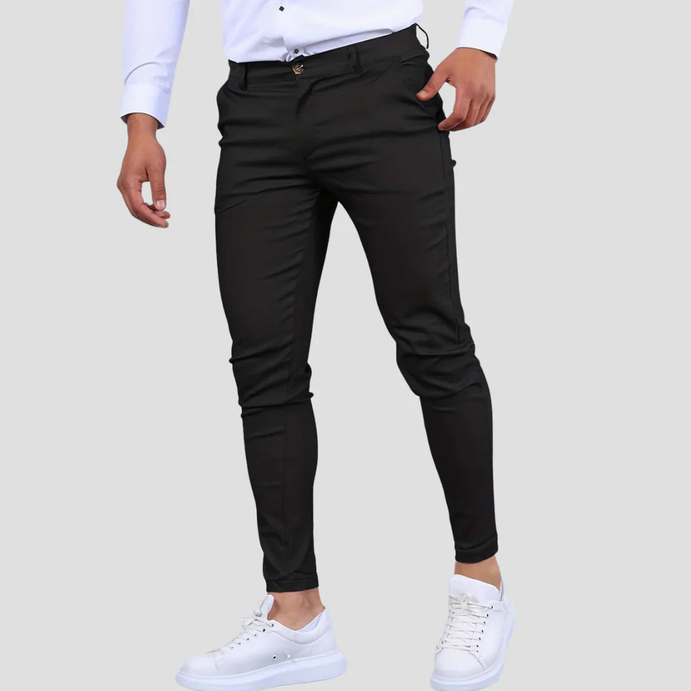 Men’s Slim-Fit Ankle-Length Trousers