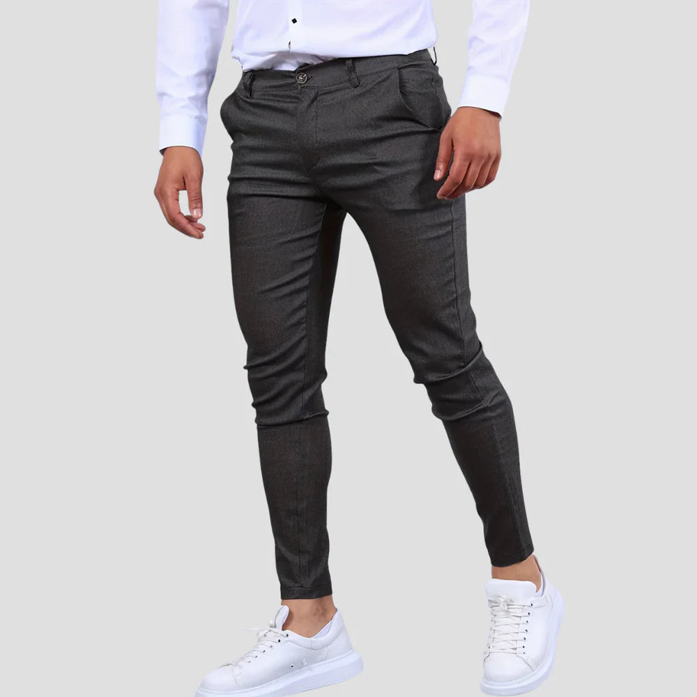 Men’s Slim-Fit Ankle-Length Trousers