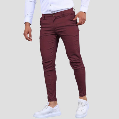 Men’s Slim-Fit Ankle-Length Trousers