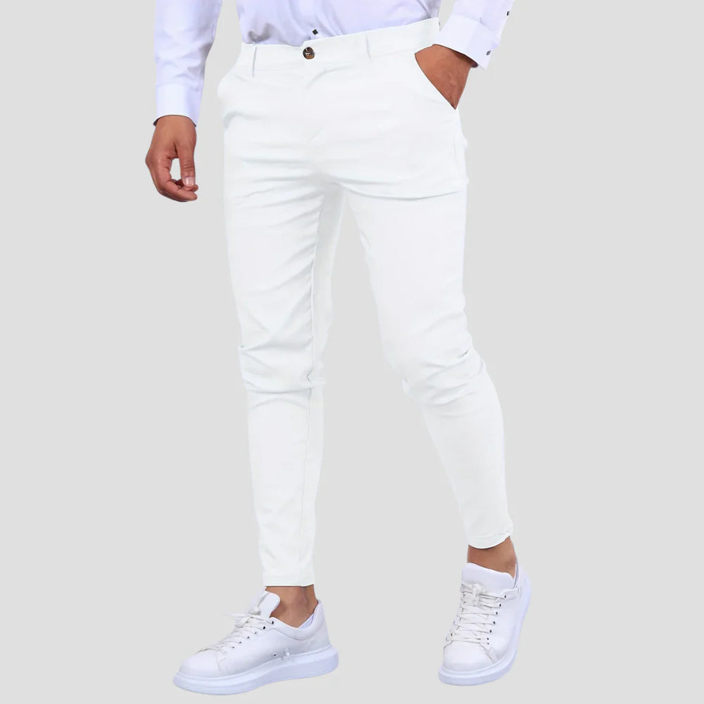 Men’s Slim-Fit Ankle-Length Trousers