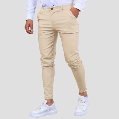 Men’s Slim-Fit Ankle-Length Trousers