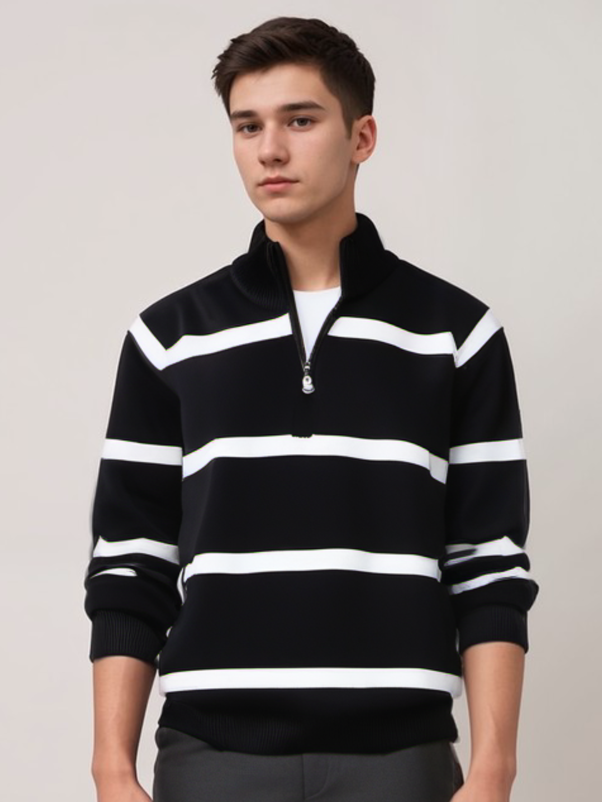 Soft Mens Winter Fleece Zip Jumper