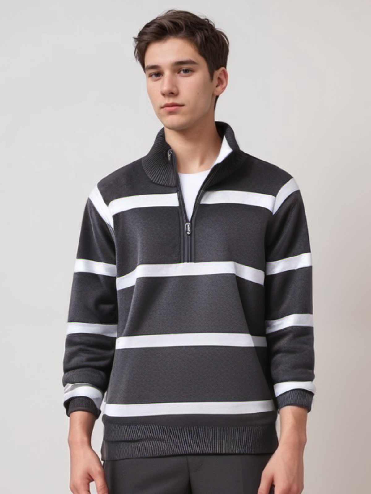 Soft Mens Winter Fleece Zip Jumper - BritishElegance