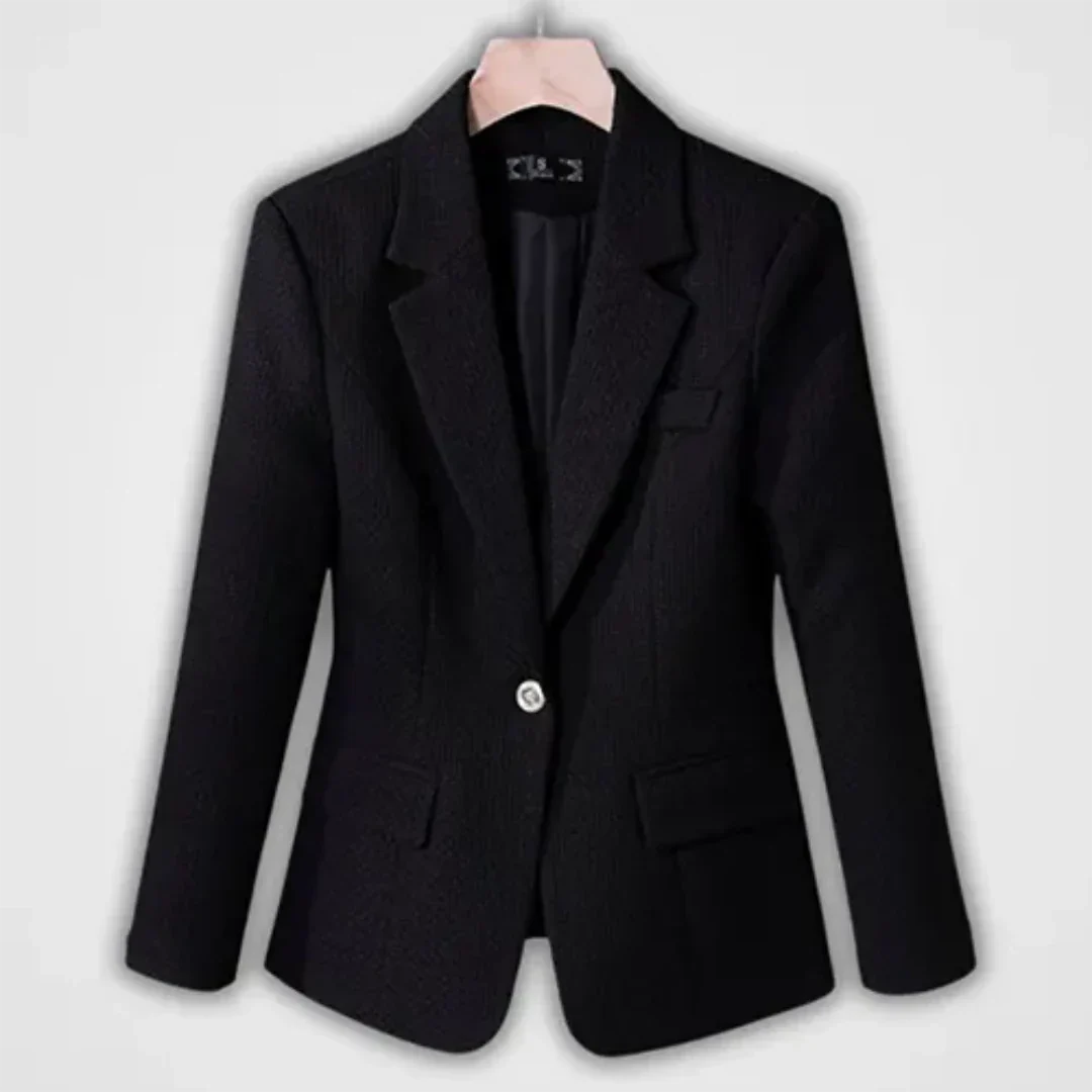 Classic Fit Women's Textured Jacket with Pockets