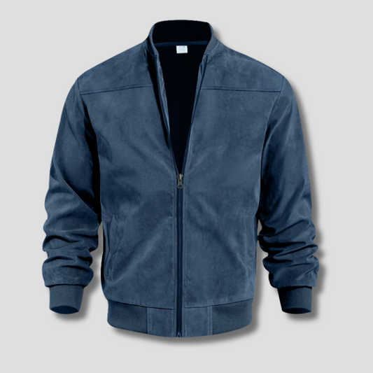 Adrien | Men’s Autumn Bomber Jacket with Ribbed Hem and Cuffs