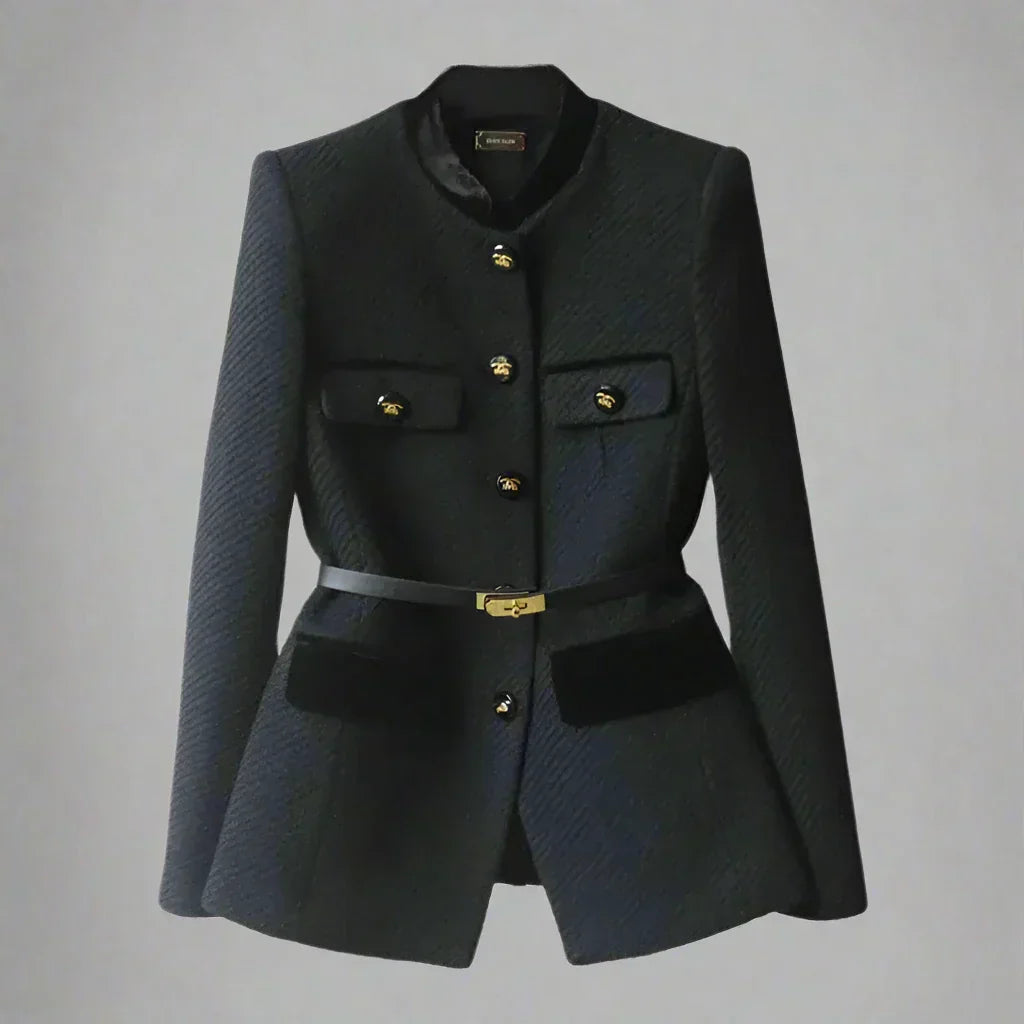 Adriana | Women’s Mid-Length Wool Coat – Classic Design with Timeless Warm Elegance
