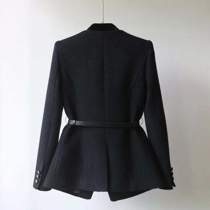 Adriana | Women’s Mid-Length Wool Coat – Classic Design with Timeless Warm Elegance