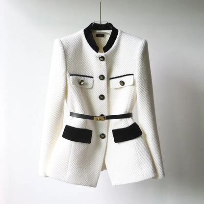 Adriana | Women’s Mid-Length Wool Coat – Classic Design with Timeless Warm Elegance