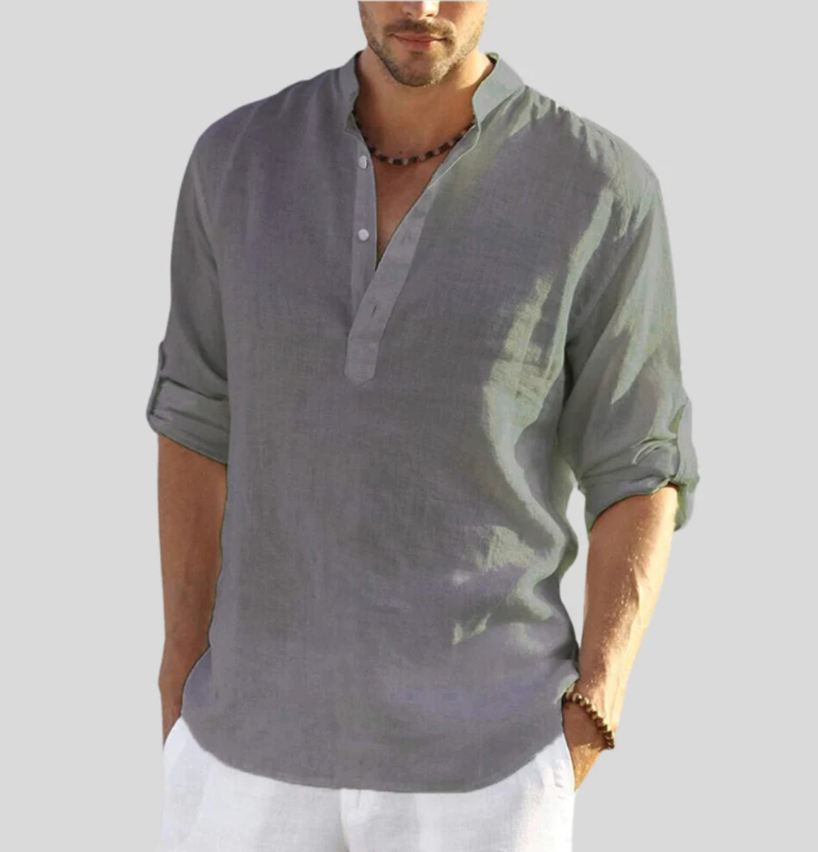 Men's stylish linen shirt - Thomas