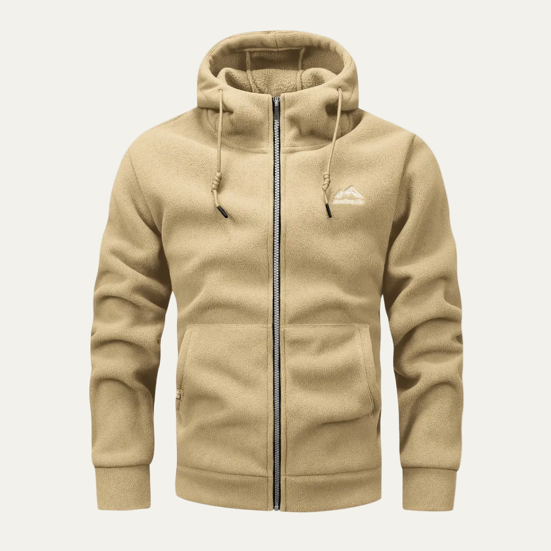 Men’s Soft Fleece Relaxed Fit Zip Up Hoodie