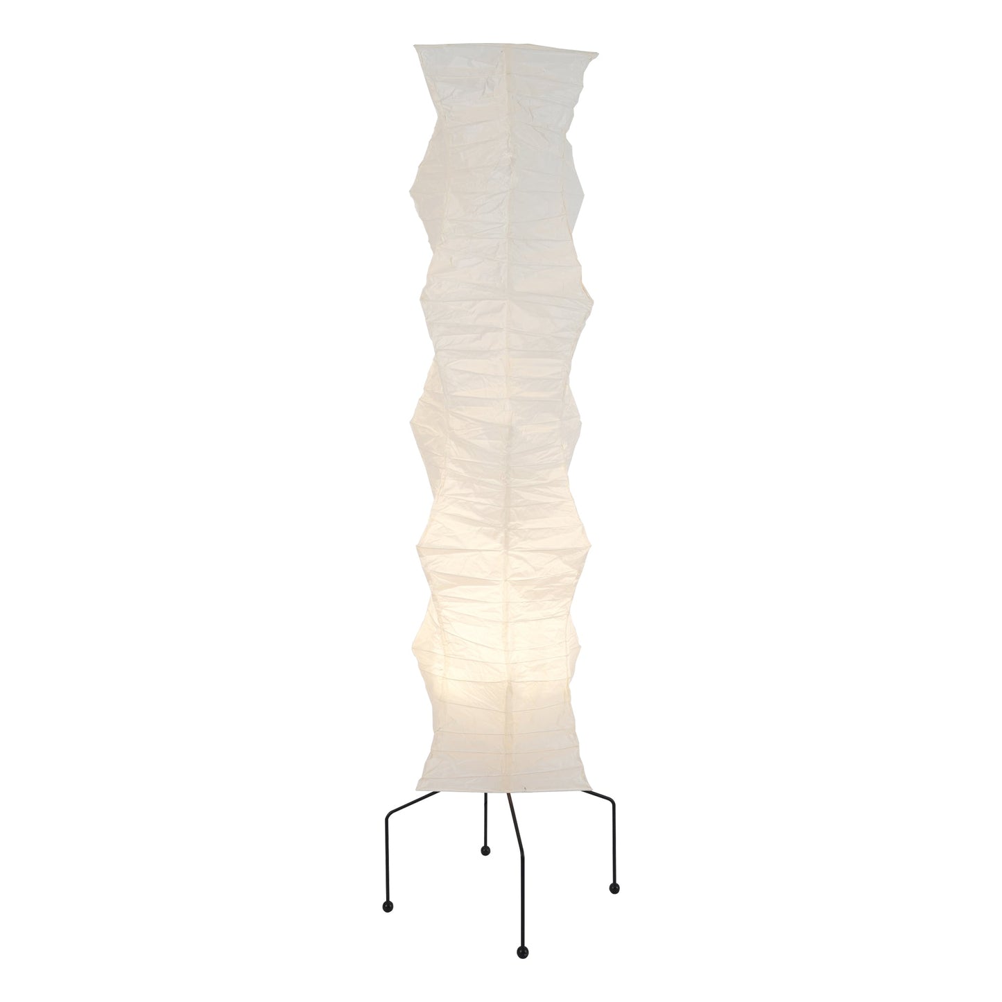 Elegant Paper Shade Floor Lamp Warm Soft Light