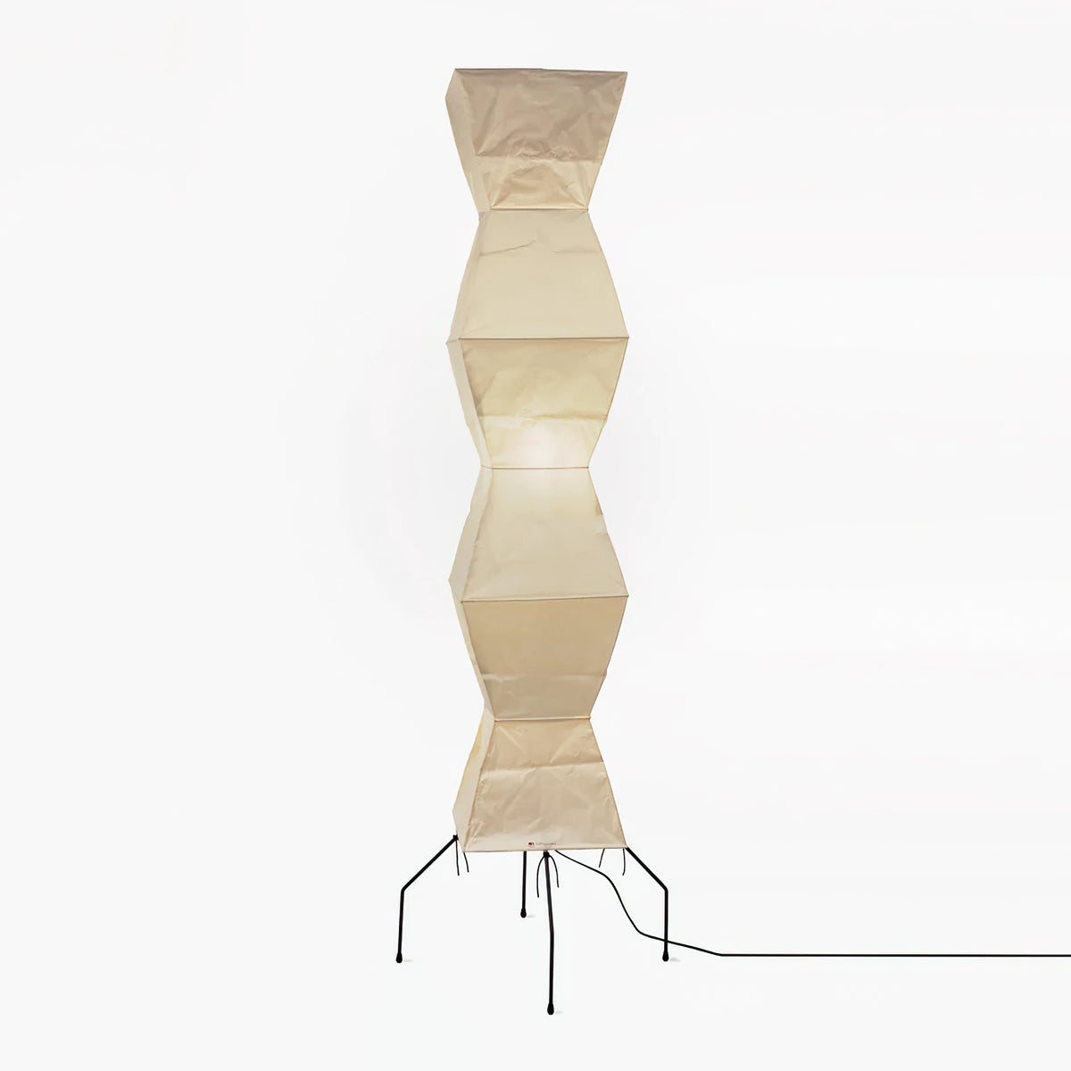 Elegant Paper Shade Floor Lamp Warm Soft Light