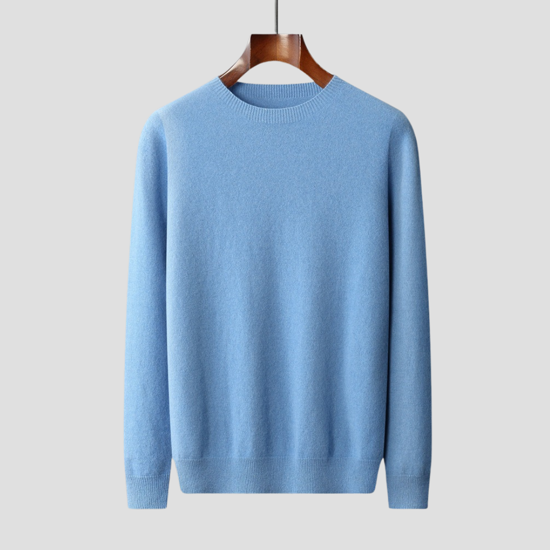 Men’s Classic Crew Neck Fine Knit Sweater