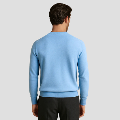 Men’s Classic Crew Neck Fine Knit Sweater