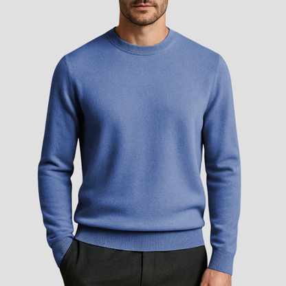 Men’s Classic Crew Neck Fine Knit Sweater