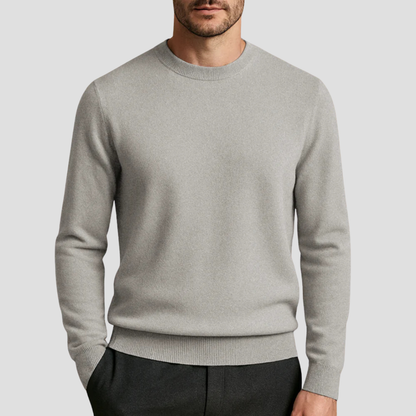 Men’s Classic Crew Neck Fine Knit Sweater