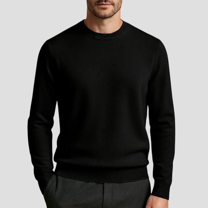 Men’s Classic Crew Neck Fine Knit Sweater