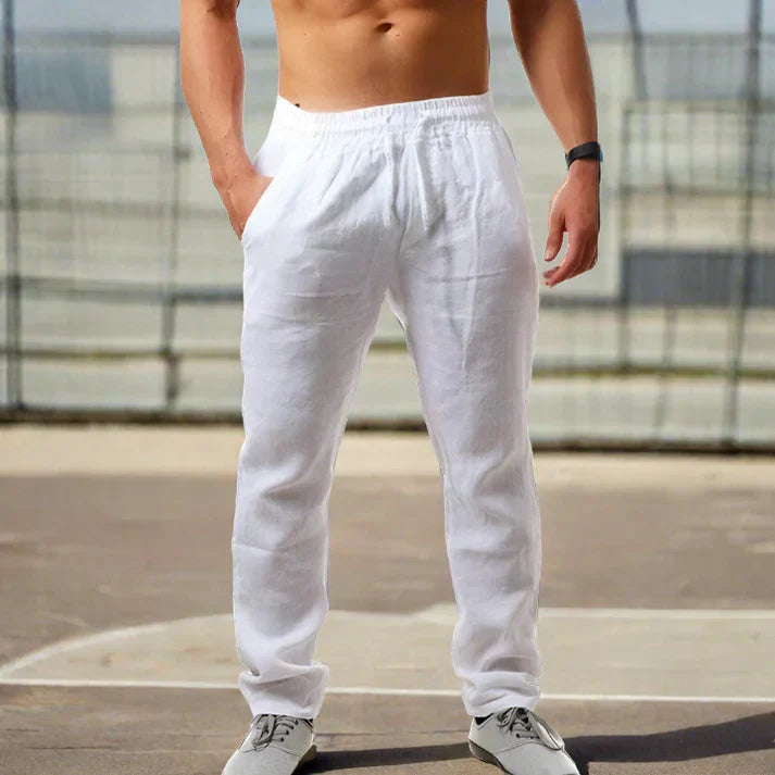 Men's Alberto Linen Trousers