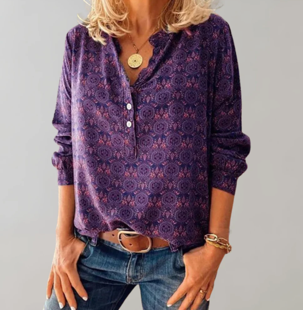 Alejandra Blouse | Long Sleeve Vintage Blouse