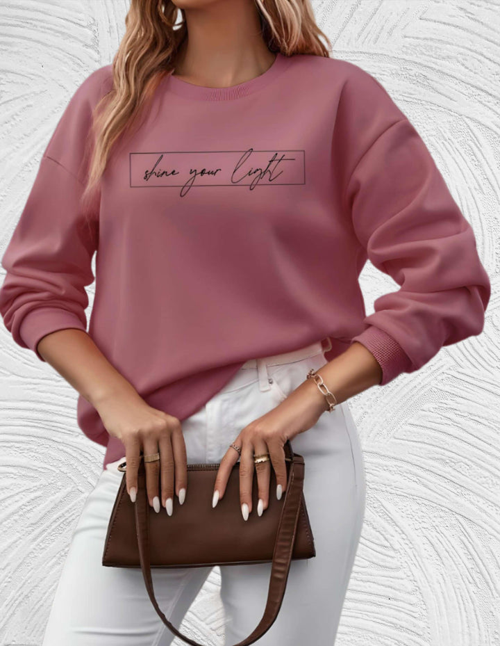 Cozy Women's Autumn Sweater with Inspirational Quote