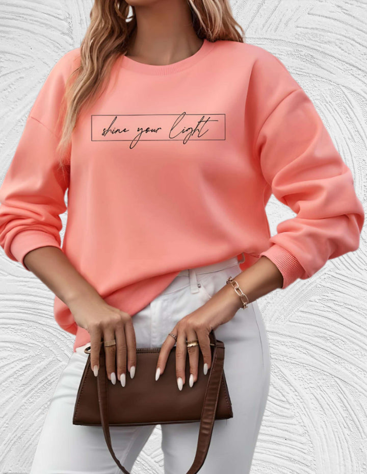Cozy Women's Autumn Sweater with Inspirational Quote
