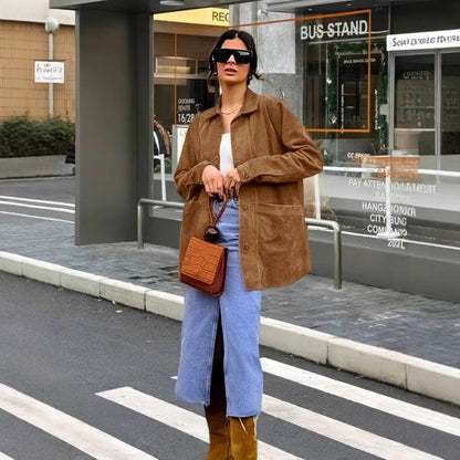 Amalia – Elegant Women Button-Up Jacket