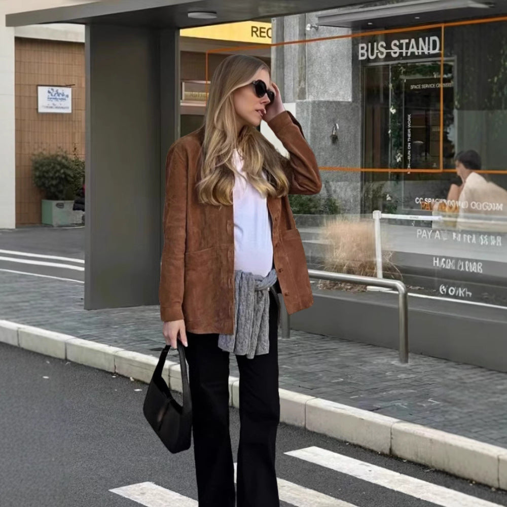 Amalia – Elegant Women Button-Up Jacket