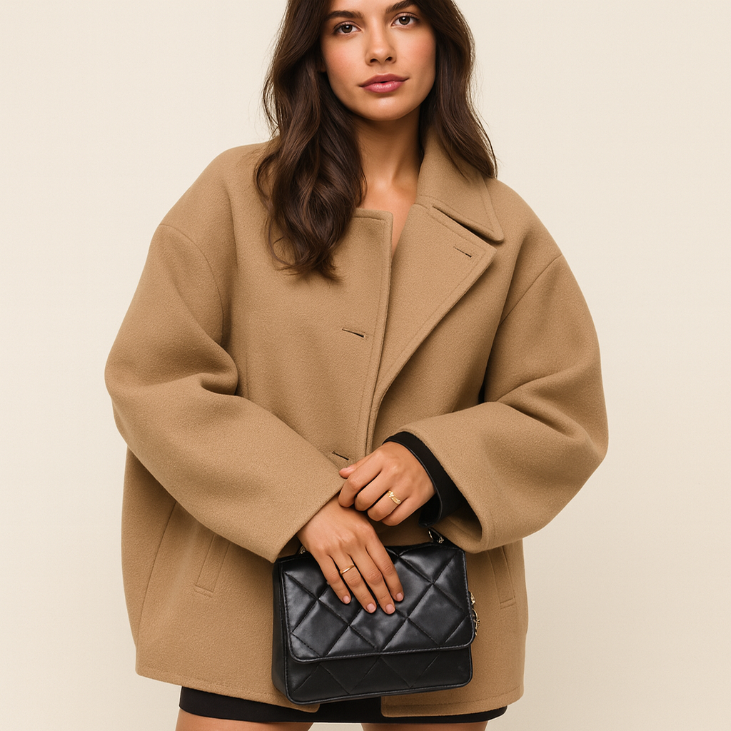 Amara | Soft Oversized Wool Coat for Women