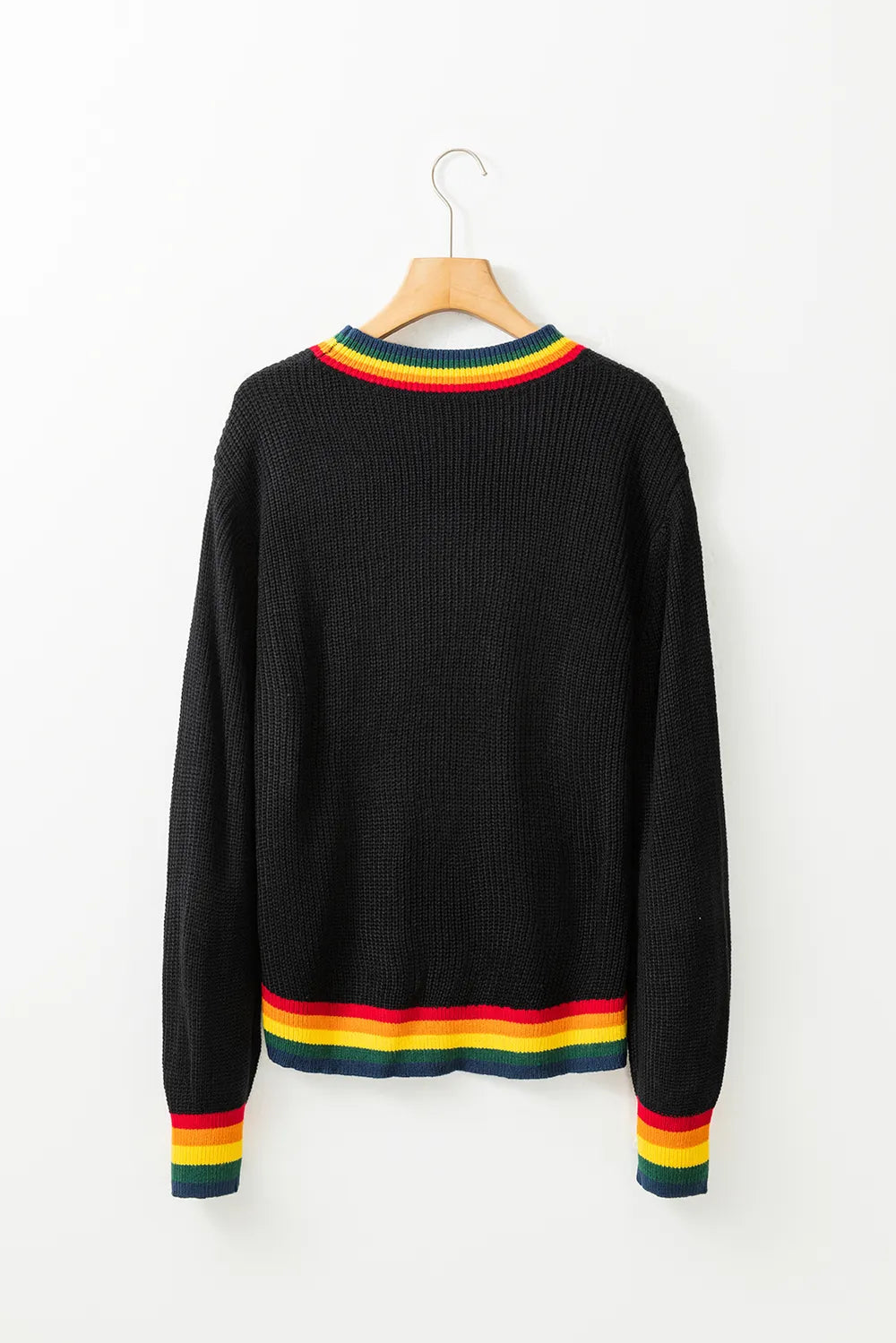 Omelia | Knitted Rainbow Women's Christmas Jumper