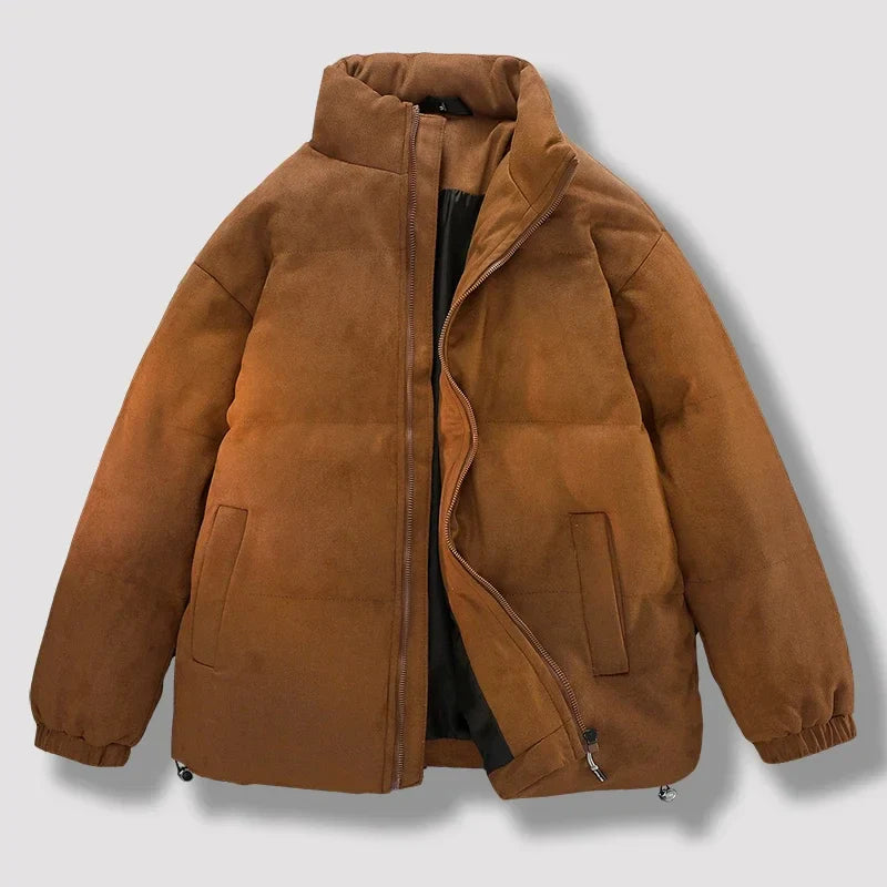 Classic Vintage Puffer Jacket - BritishElegance