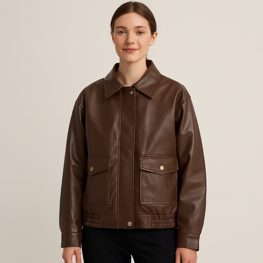 Amira | Vegan Jacket with Knot Detail
