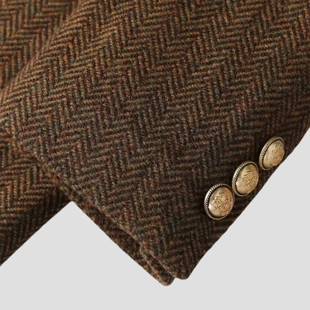 Women’s Herringbone Belted Blazer Coat