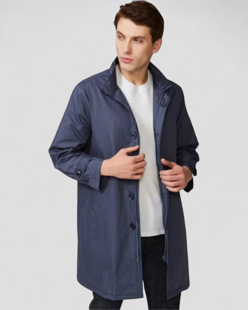 Men’s Minimalist Button-Front Coat