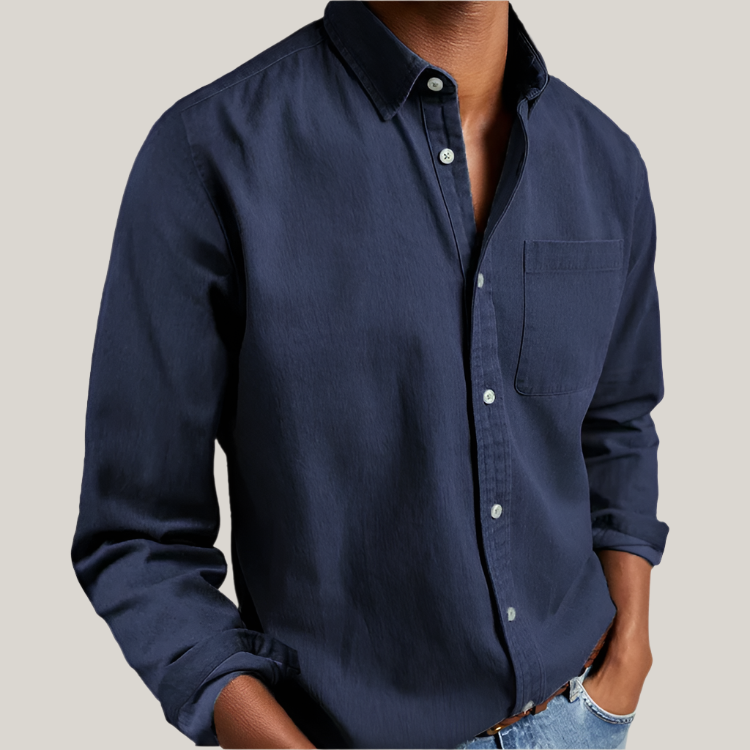 Antonio Long Sleeve Shirt | Classic Men's Cotton Business and Casual Shirt