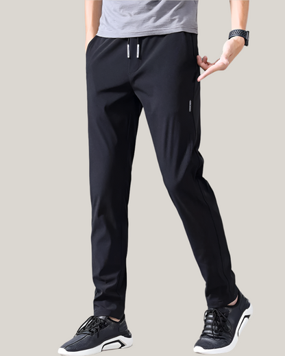 Men’s Slim Fit Drawstring Stretch Casual Trousers