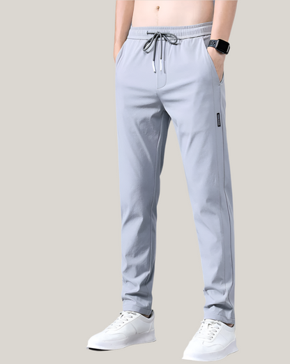 Men’s Slim Fit Drawstring Stretch Casual Trousers