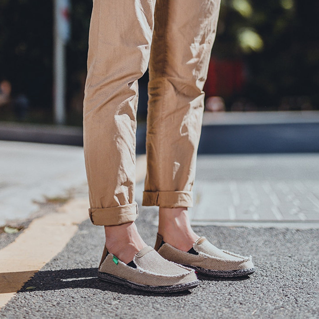 Comfortable Slip On Canvas Shoes - BritishElegance