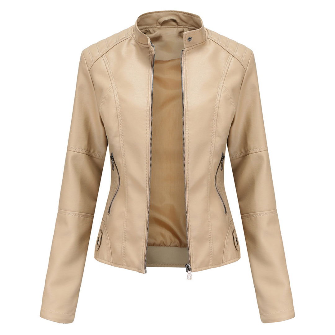 Women's Edgy Leather Biker Jacket
