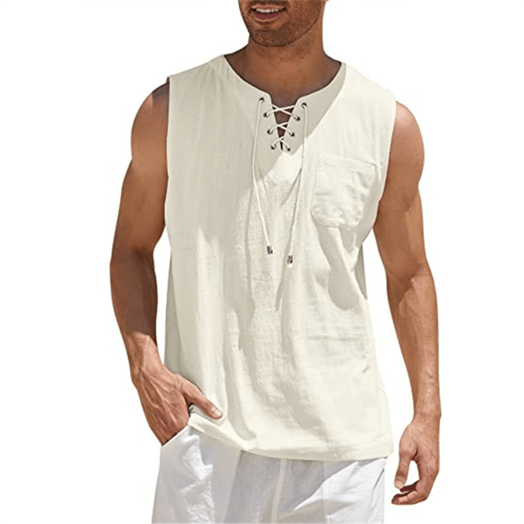Summer Sleeveless Casual Tee Shirt - BritishElegance