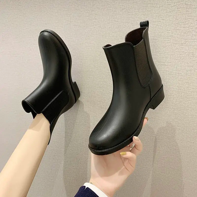 SoftSplash | Stylish Comfortable Waterproof Slip-On Rain Boots for Women