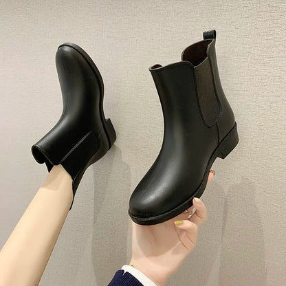 SoftSplash | Stylish Comfortable Waterproof Slip-On Rain Boots for Women