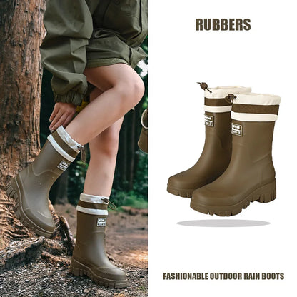 AquaShield | Durable Waterproof Adjustable Rain Boots for Families