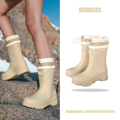 AquaShield | Durable Waterproof Adjustable Rain Boots for Families