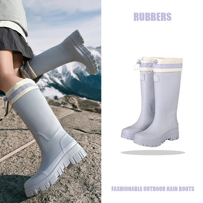 AquaShield | Durable Waterproof Adjustable Rain Boots for Families
