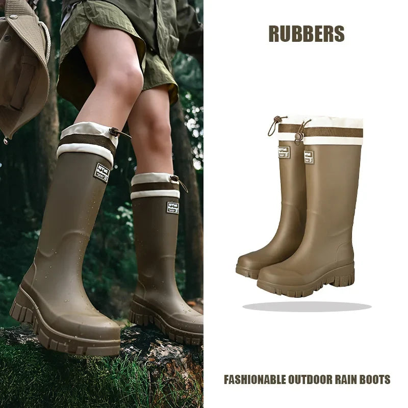 AquaShield | Durable Waterproof Adjustable Rain Boots for Families