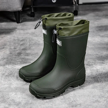 RainAura | Stylish Lightweight Waterproof Rubber Mid-Calf Rain Boots
